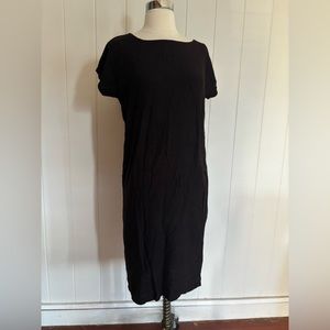 5 for $25 - Vintage black rayon dress S